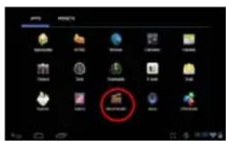 Screenshot of a macOS desktop with application icons and a highlighted 'Microsoft' button