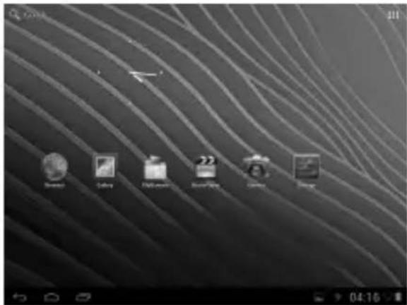 NEVIR NVR-TAB97 S3 - Home menu - 1