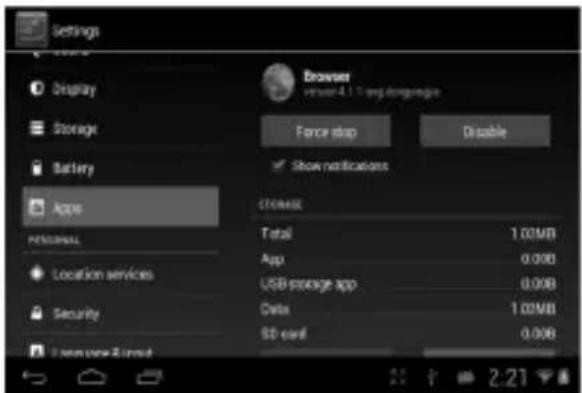 NEVIR NVR-TAB97 S3 - Desinstalar aplicações - 1