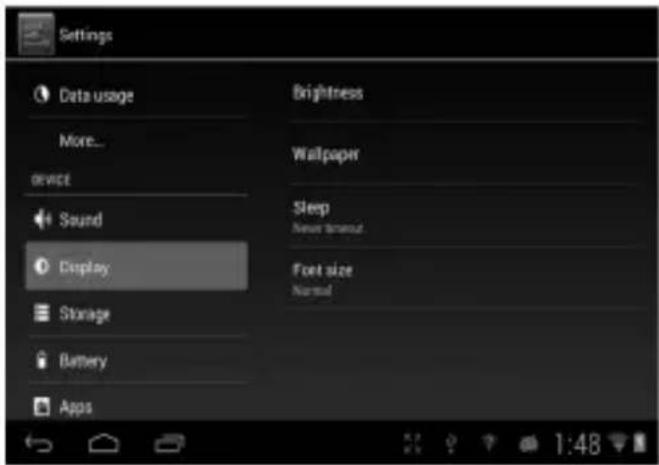 NEVIR NVR-TAB97 S3 - Ajustes de pantalla - 1