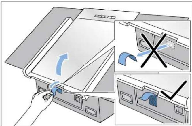Diagram illustrating a garment washing process with labeled steps and directional arrows indicating movement