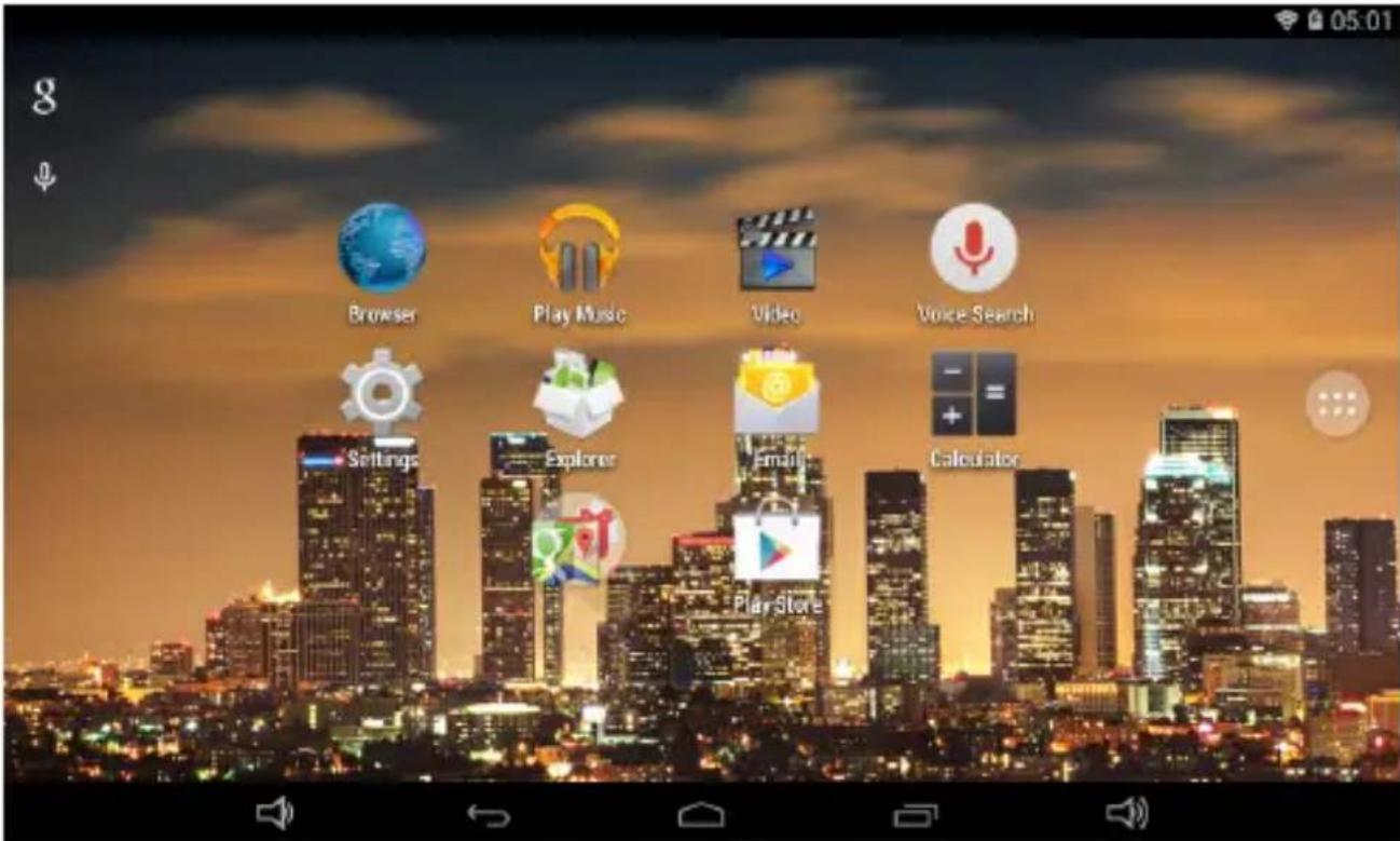 MPMAN MPQC91 - Home screen - 1
