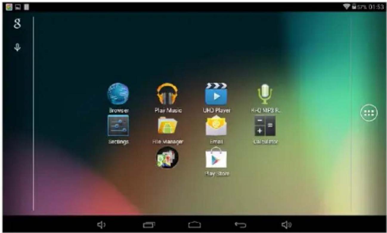 MPMAN MPQC717 - Home screen - 1