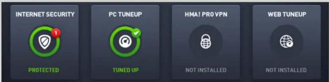 INTERNET SECURITY 1 PROTECTED PC TUNEUP TUNED UP HMA! PRO VPN NOT INSTALLED WEB TUNEUP NOT INSTALLED