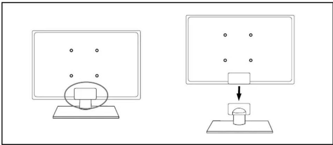 Technika 40E21B-FHD - Detaching the stand - 1