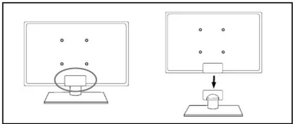 Technika 32F21B-FHD/DVD - Detaching the stand - 1