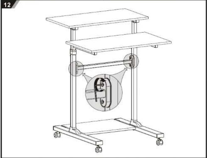 Techly ICA-TB TPM-3 - Mobile Stand Up Workstation - 8