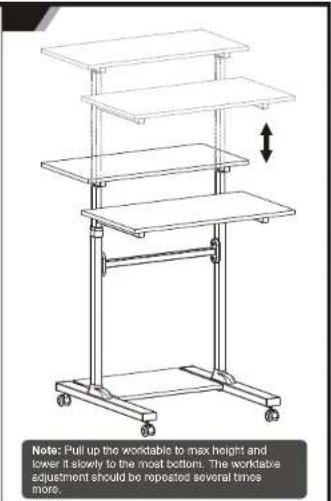 Techly ICA-TB TPM-3 - Mobile Stand Up Workstation - 7