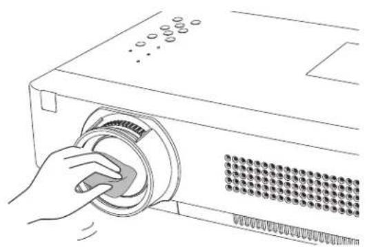 SANYO PLC-XU355K - Cleaning the Projection Lens - 1