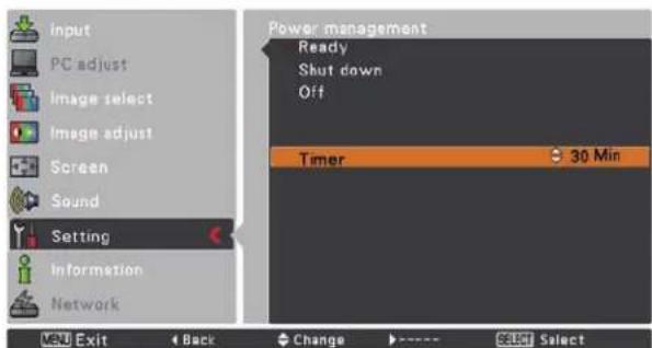 SANYO PLC-XU305K - Power management - 6