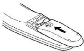 SANYO PLC-EF30N - Remote Control Batteries Installation - 6