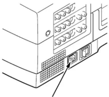 SANYO PLC-EF12E - CONNECTING THE AC POWER CORD - 1