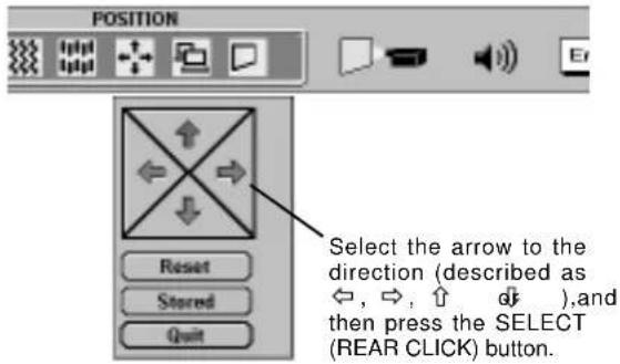 SANYO PLC-EF12E - PICTURE POSITION ADJUSTMENT - 1