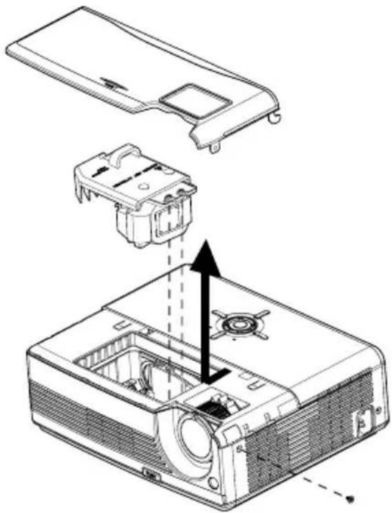 SANYO PDG-DSU21B - Replacing the Lamp - 2