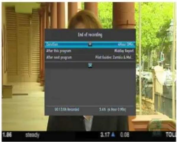 End of recording Duration 0 Hour Off After this program Midday Report After next program Pilot Guide: Zambia & Mal... 00:13:08 Recorded 5.4% (4 Hour 0 Min) 1.86 steady 3.17 ▲ 0.08 TOL