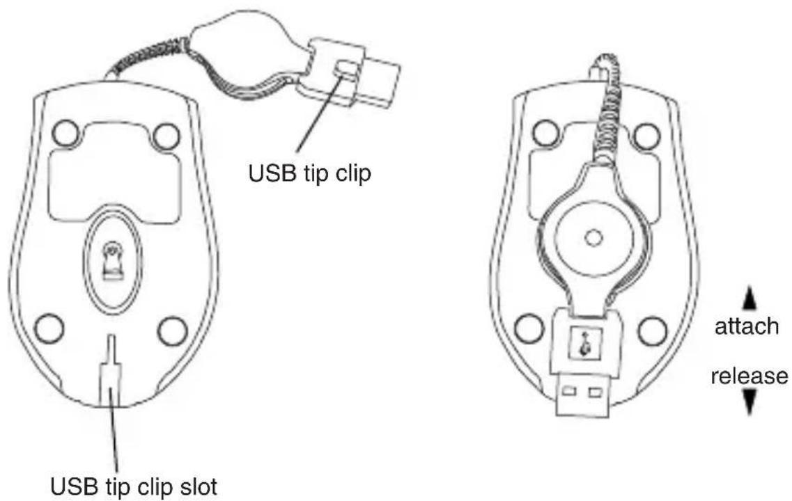 TARGUS AMU41US - Using the Cable clip - 1