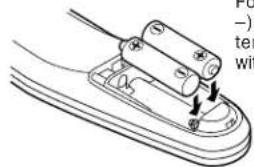 Technical diagram showing a battery component inserted into a housing, with Chinese annotations indicating assembly steps.