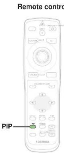 Remote control PIP TOSHIBA