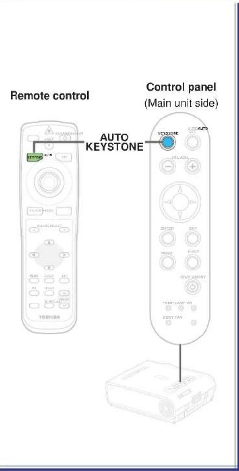 Remote control AUTO KEYSTONE Control panel (Main unit side) KEYSTONE AUTO AUTO TOSHISA TEMP LADY ON BUT TAN