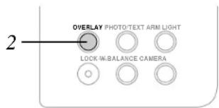 2 OVERLAY PHOTO/TEXT ARM LIGHT LOCK/W.BALANCE CAMERA