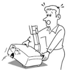 TOSHIBA TLP-471U - Do not move the projector while the arm is still erect. - 1