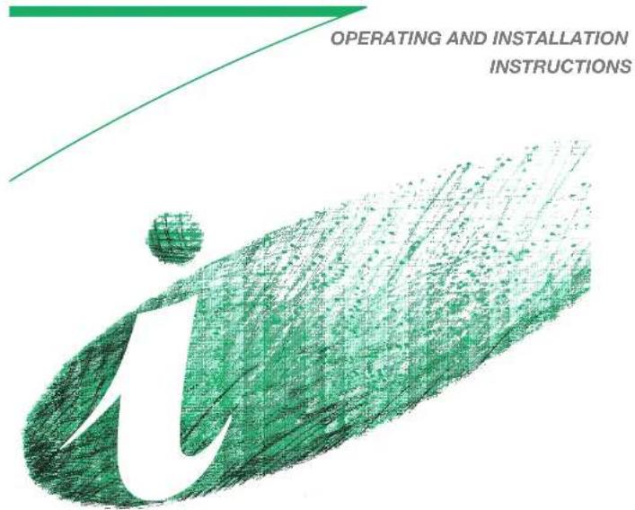 OPERATING AND INSTALLATION INSTRUCTIONS