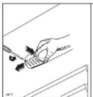 Tricity Bendix TB180TF - Changing the light bulb - 1