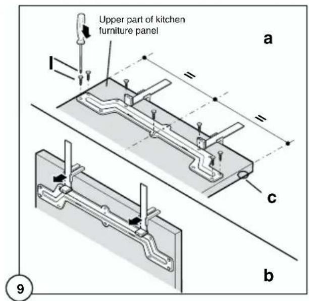 Upper part of kitchen furniture panel a c b 9
