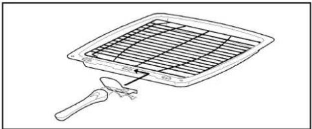Tricity Bendix SIE556W - THE GRILL PAN AND HANDLE - 1