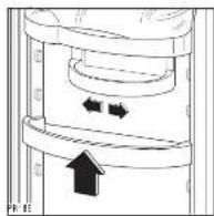 Tricity Bendix FD852A - Positioning the door shelves - 2