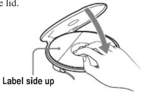 e lid. Label side up