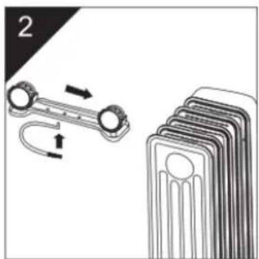Diagram showing a mechanical component with directional arrows and a stack of circular components (no text or symbols)