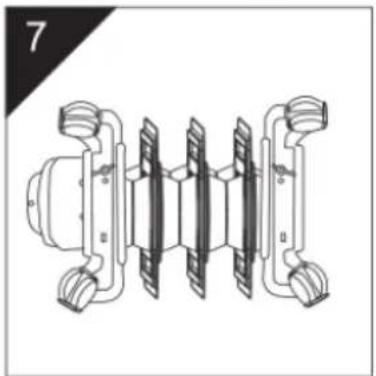 Technical line drawing of an electrical insulator assembly (no text or symbols)