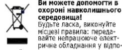Saturn ST-FP0052 - Безпека навколишнього середовища. Утилізація - 1