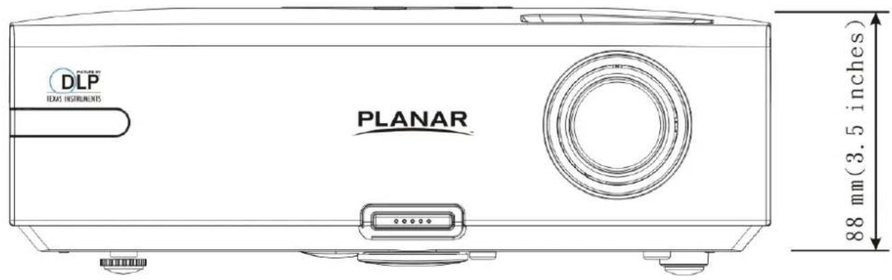 DLP TEXAS INSTRUMENTS PLANAR 88 mm(3.5 inches)