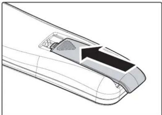 Planar PR5021 - Inserting the Remote Control Batteries - 3