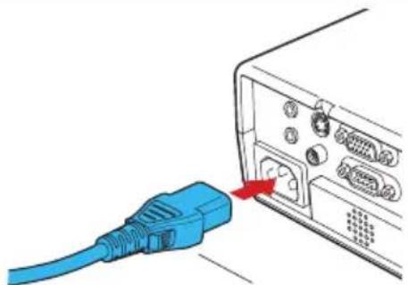 RICOH PJ WX3131 - ■ Connecting the power cord - 1