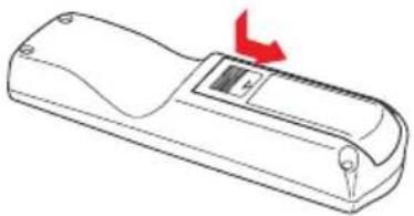RICOH PJ WX3131 - ■ Loading dry-cell batteries into the remote control - 1