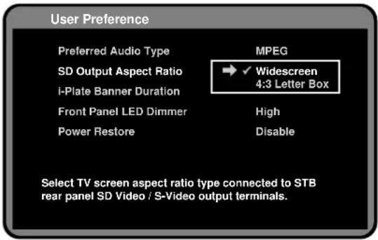 Palsonic HDSTB200 - SD Output Aspect Ratio - 1
