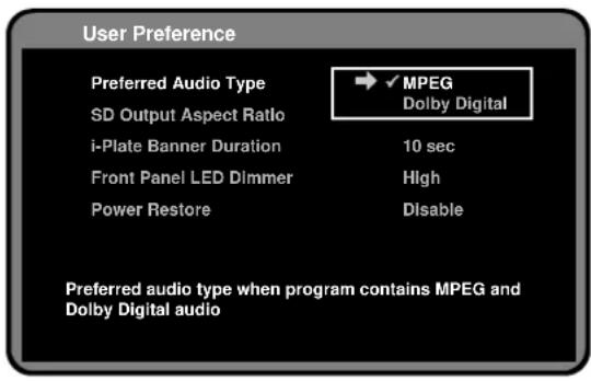 Palsonic HDSTB200 - Preferred Audio Type (I-II) - 1