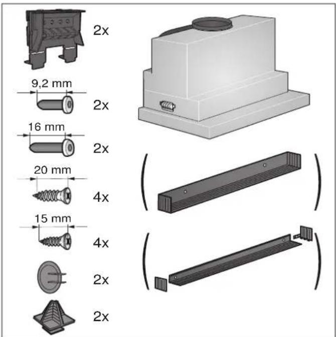 2x 9,2 mm 2x 16 mm 2x 20 mm 4x 15 mm 4x 2x 2x 2x