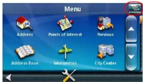 Menu Address Points of Interest Previous Address Book Intersection City Center