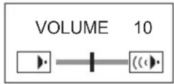 MITSUBISHI XD435U-G - Volume from the speaker - 1
