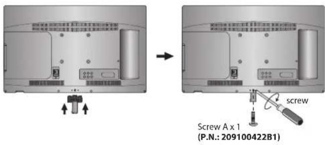 Logik L24FE12I - Installing / Removing the Base Stand - 2