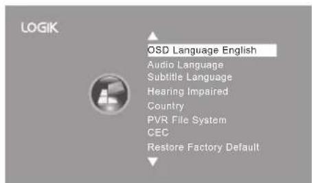 Logik L24FE12I - OSD Language - 2