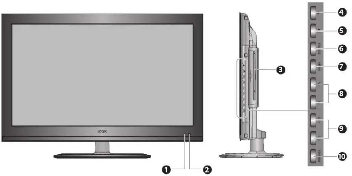 Logik L22FEDV12 - Installing / Removing the Base Stand - 9