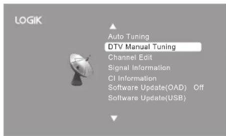 Logik L22FEDV12 - DTV Manual Tuning (DTV Mode) - 2