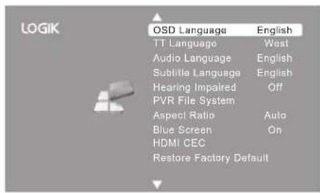 Logik L22FEDV12 - OSD Language - 2