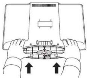 Logik L22LDIB10 - Installing / Removing the Base Stand - 4