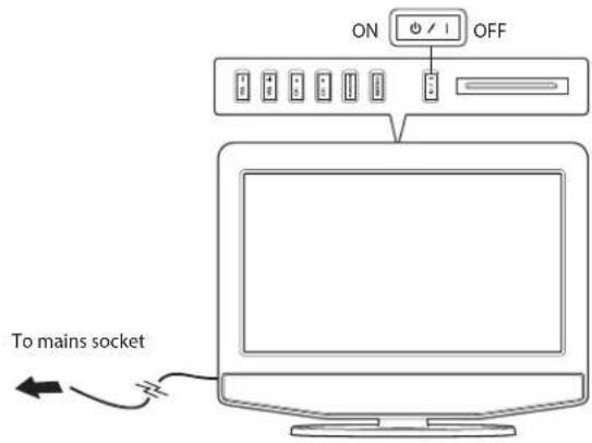 Logik L22LDIB10 - Turning the TV On for the First Time - 2